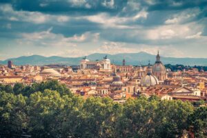 Vue panoramique de Rome