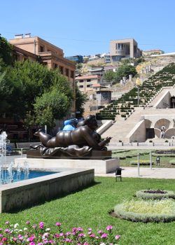 Park,In,Yerevan,With,Cascade,Stairs