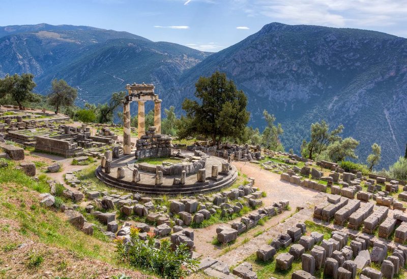 Le Temple d'Athéna Pronaia à Delphes