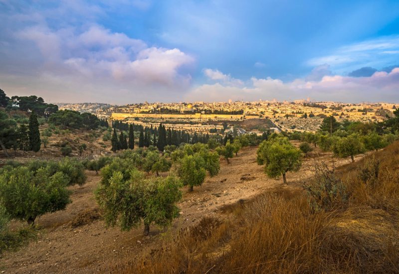 Beautiful,Morning,View,Of,The,Old,City,Jerusalem,With,Dome