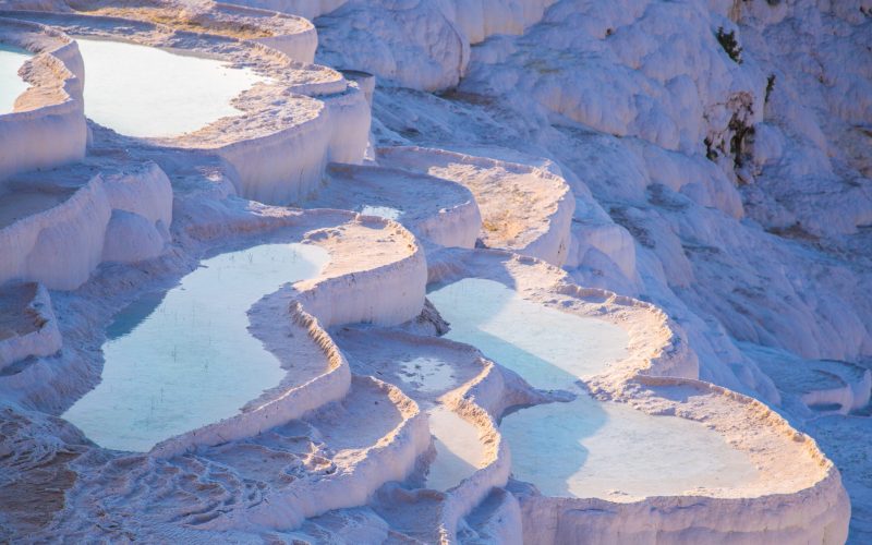 The pools of Pamukkale, Hierapolis, Turkey The pools of Pamukkale, Hierapolis, Turkey