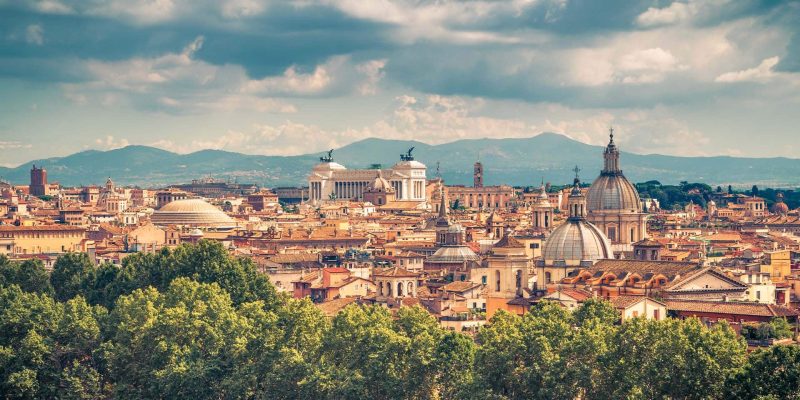 Vue panoramique de Rome