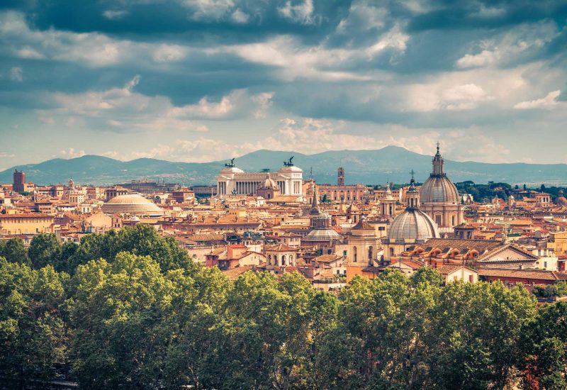 Vue panoramique de Rome