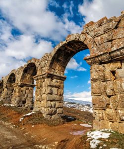 Historic Aqueducts Yalvac Turkey