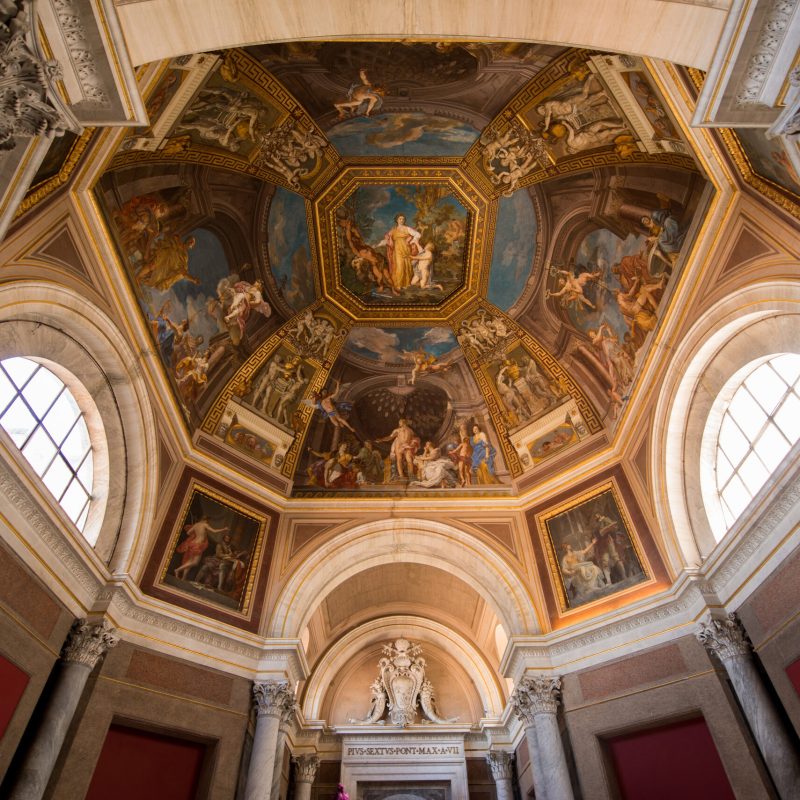Vatican,-,Circa,September,2014:,Interior,Of,The,Vatican,Museums