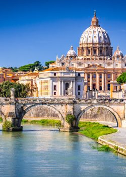 Rome,,Italy.,Vatican,Dome,Of,Saint,Peter,Basilica,(italian:,San