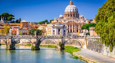 Rome,,Italy.,Vatican,Dome,Of,Saint,Peter,Basilica,(italian:,San